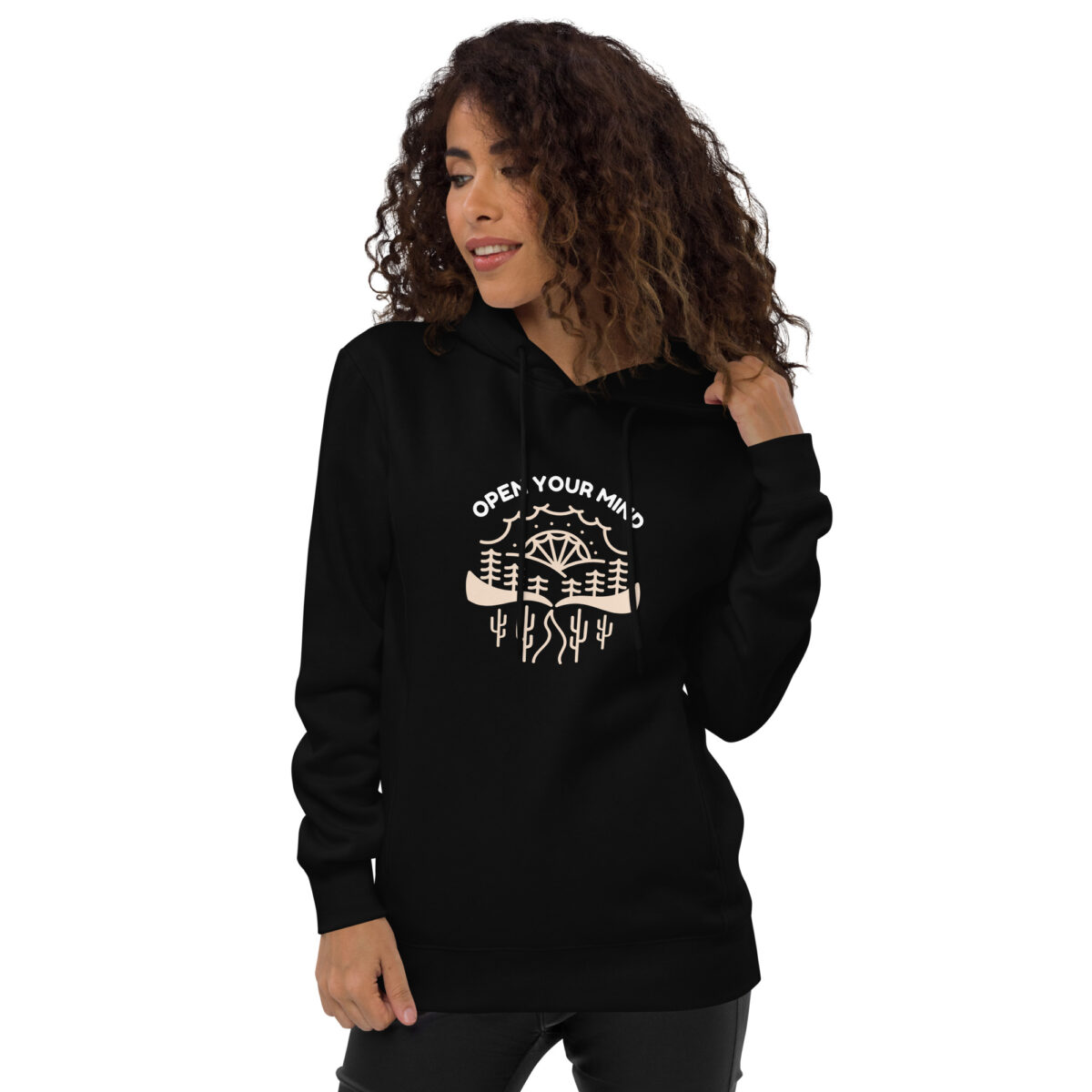 unisex fashion hoodie black front 63af318480f02