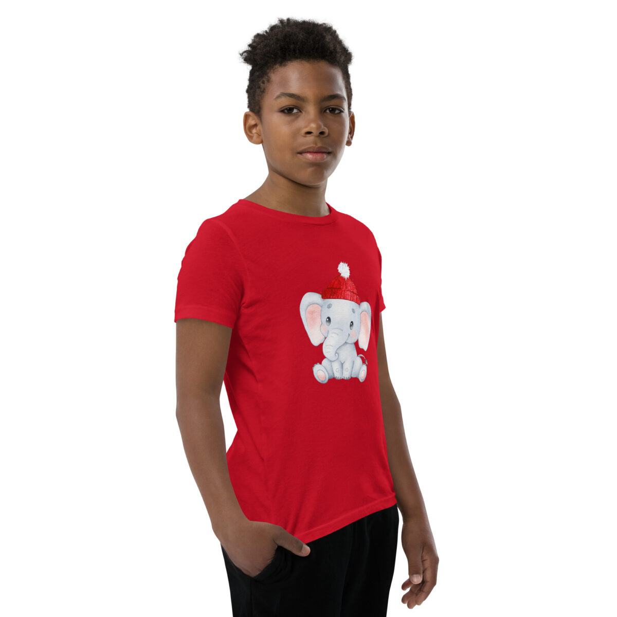 youth staple tee red right front 639f0d6d36731