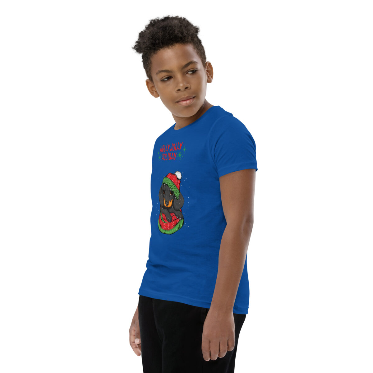 youth staple tee true royal left front 639f133cb677e