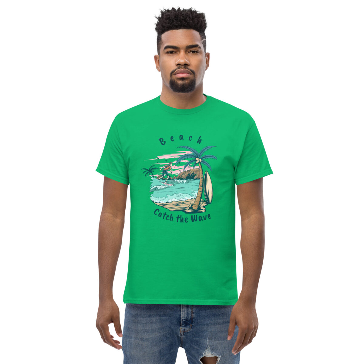 mens classic tee irish green front 63b179b5c738c