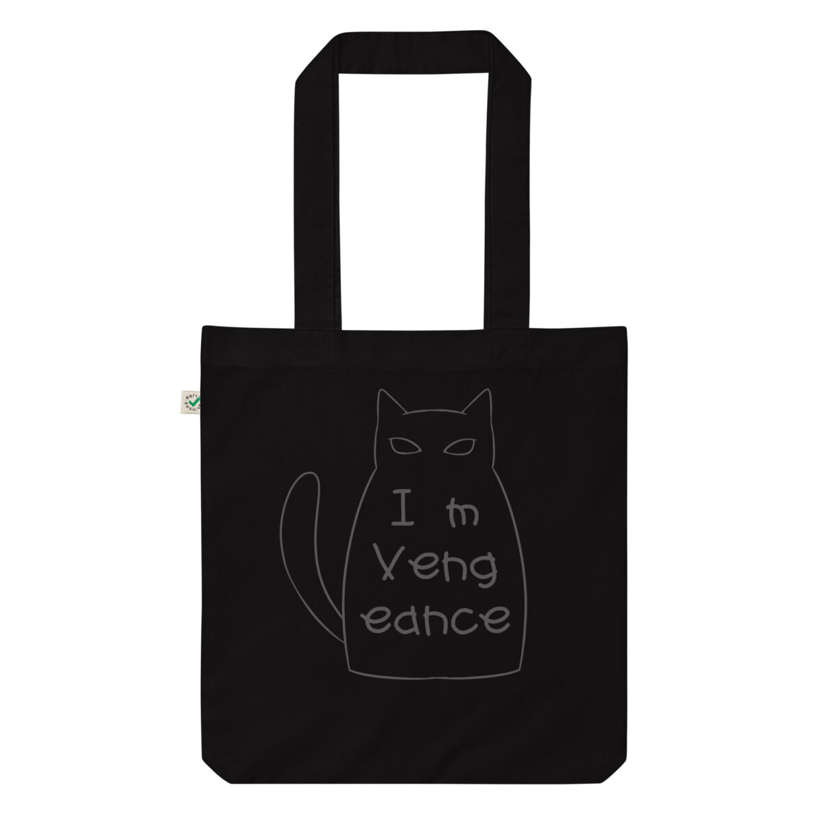 organic fashion tote bag black front 63dc39b15deee