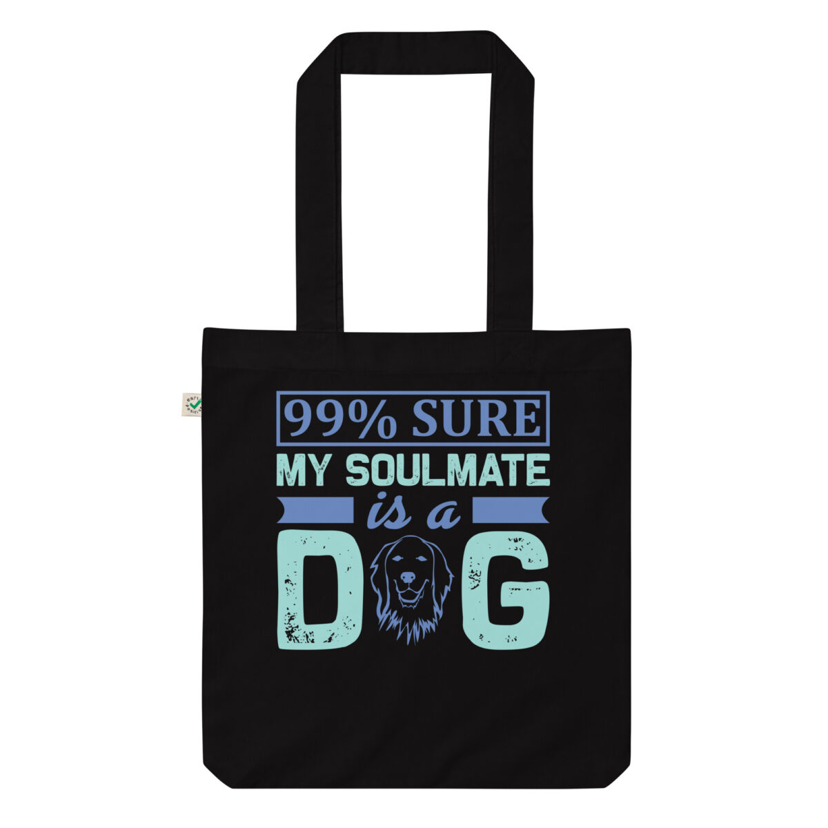 organic fashion tote bag black front 63e17ac67e826