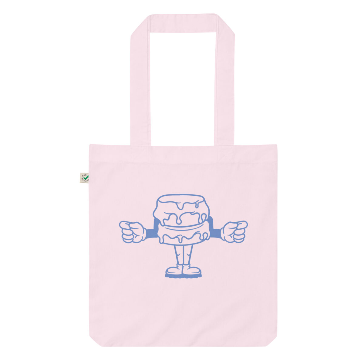 organic fashion tote bag candy pink front 63eff74296573