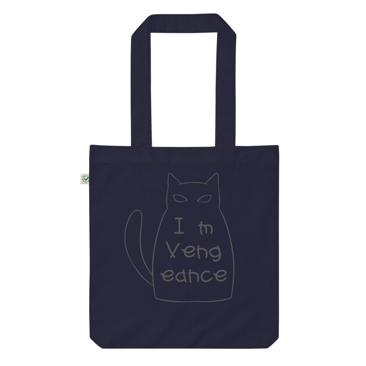 organic fashion tote bag navy front 63dc39b16268f