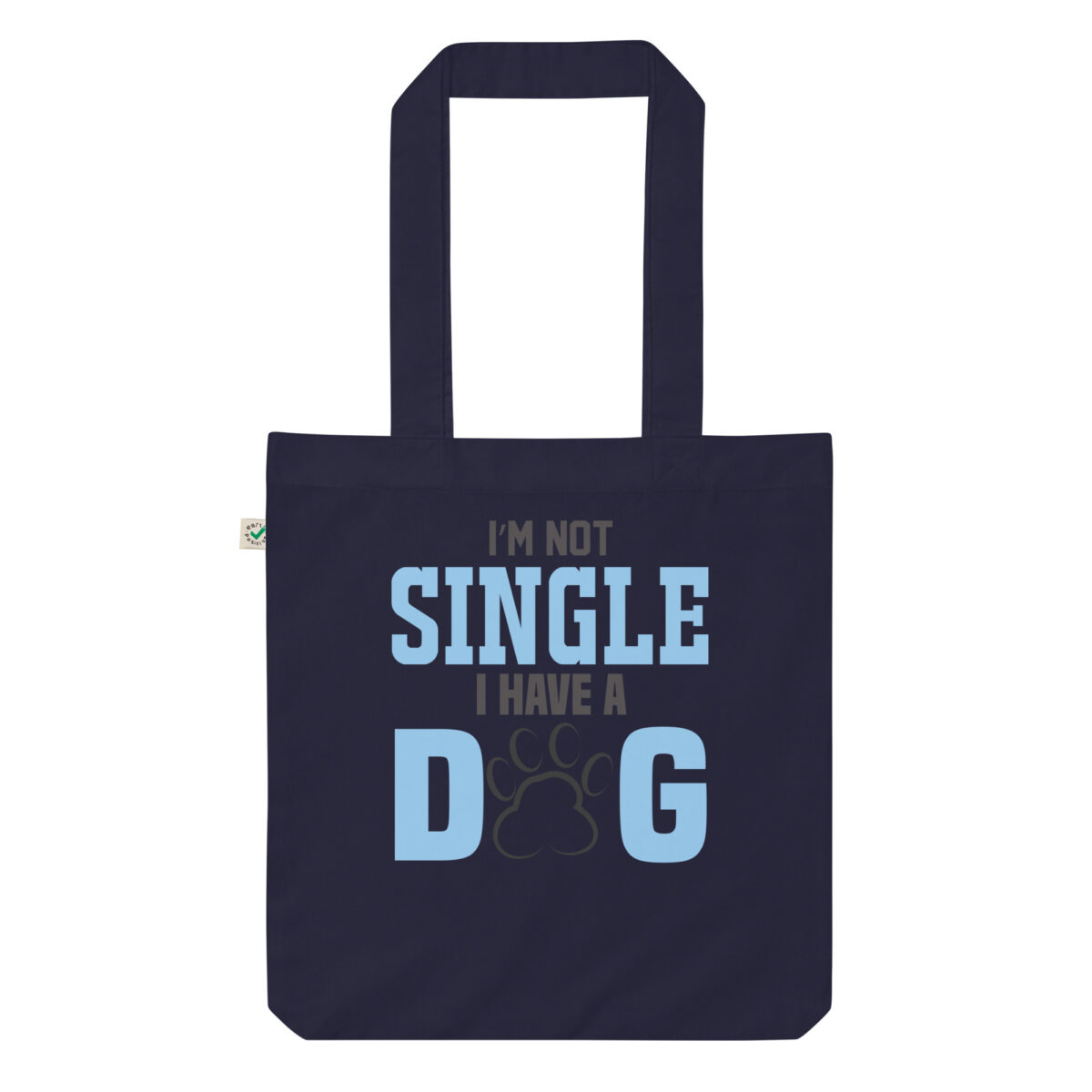 organic fashion tote bag navy front 63ded7d92b21f