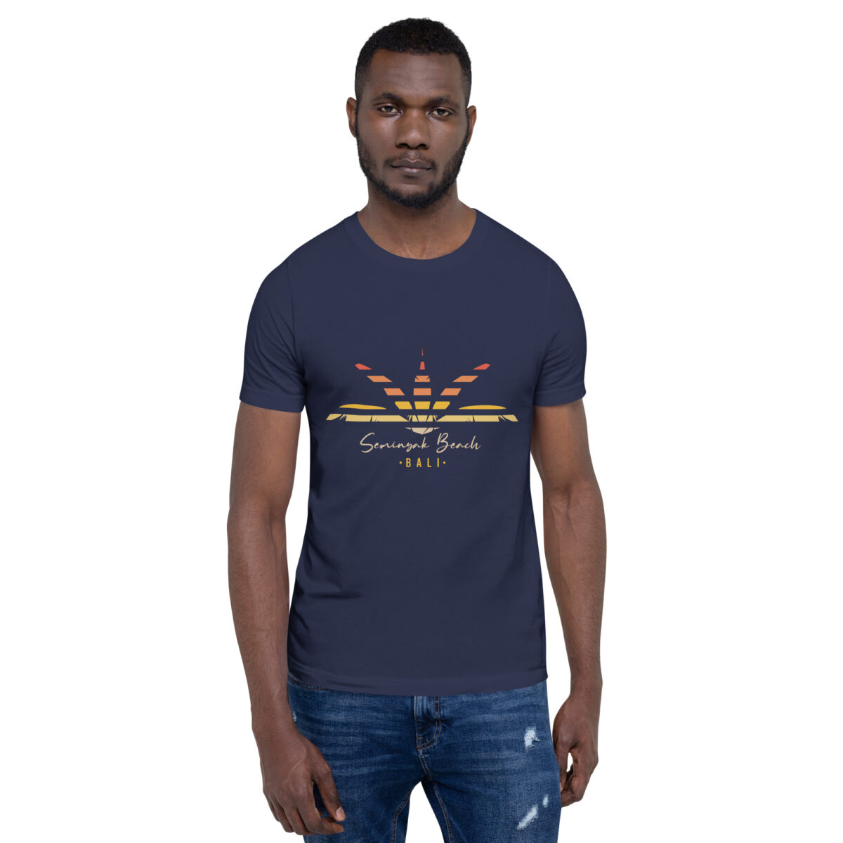 unisex staple t shirt navy front 63de4dae04617