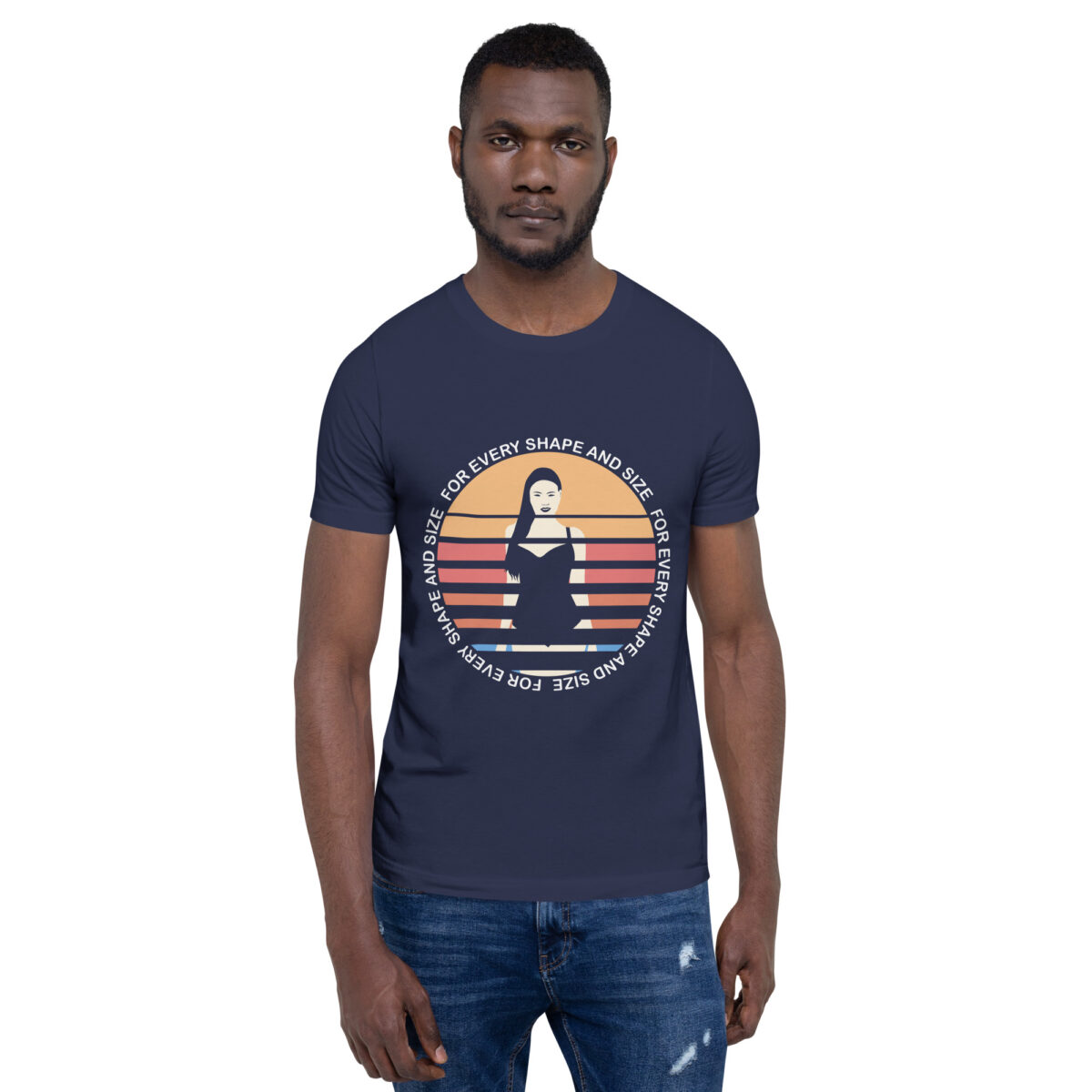 unisex staple t shirt navy front 63e3d623f0675