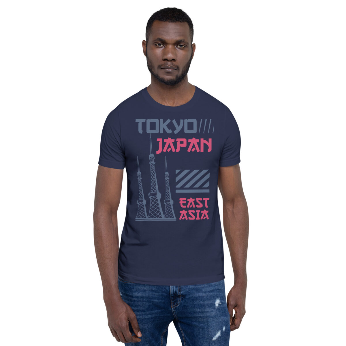 unisex staple t shirt navy front 63e4d9151752b