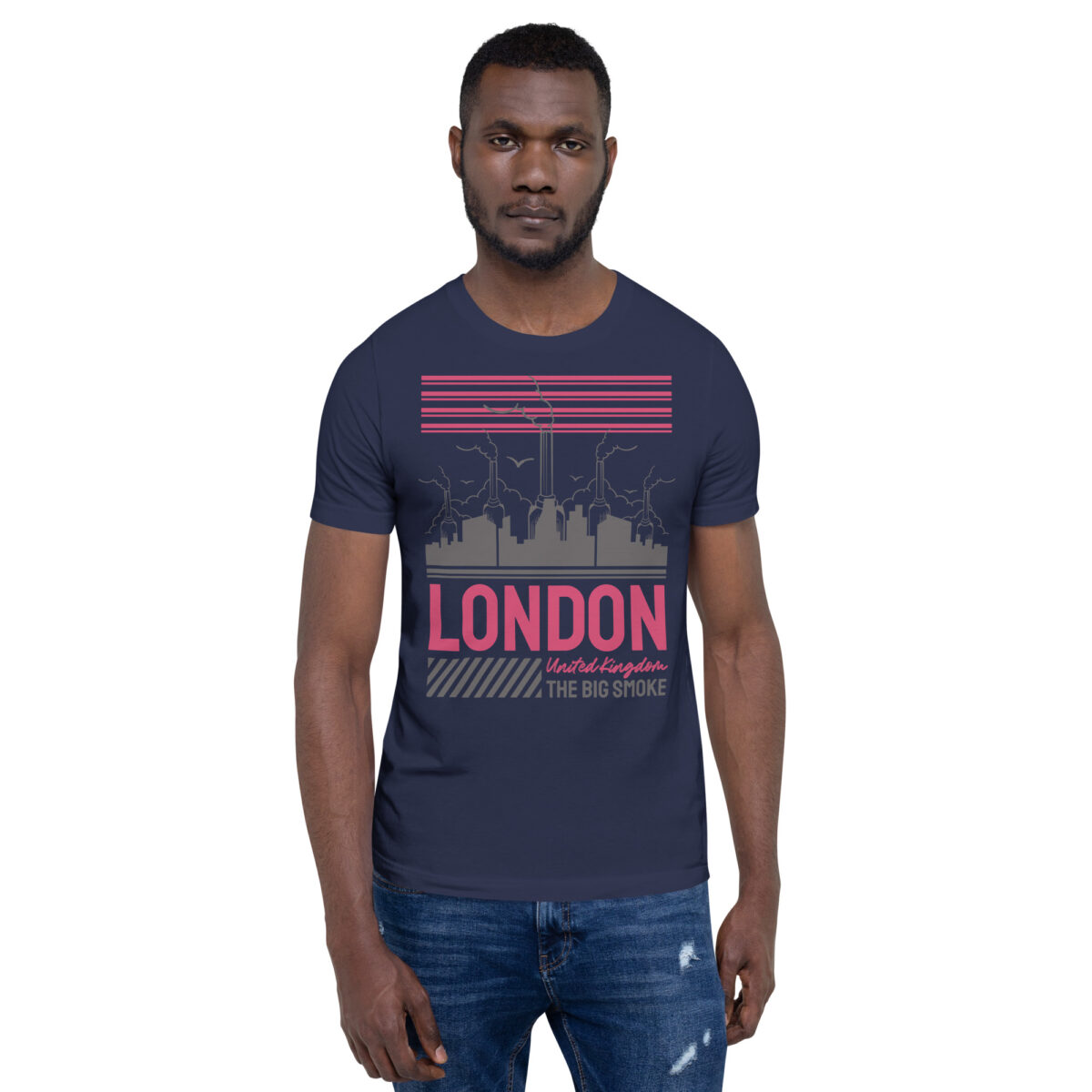 unisex staple t shirt navy front 63e51a00d04b0