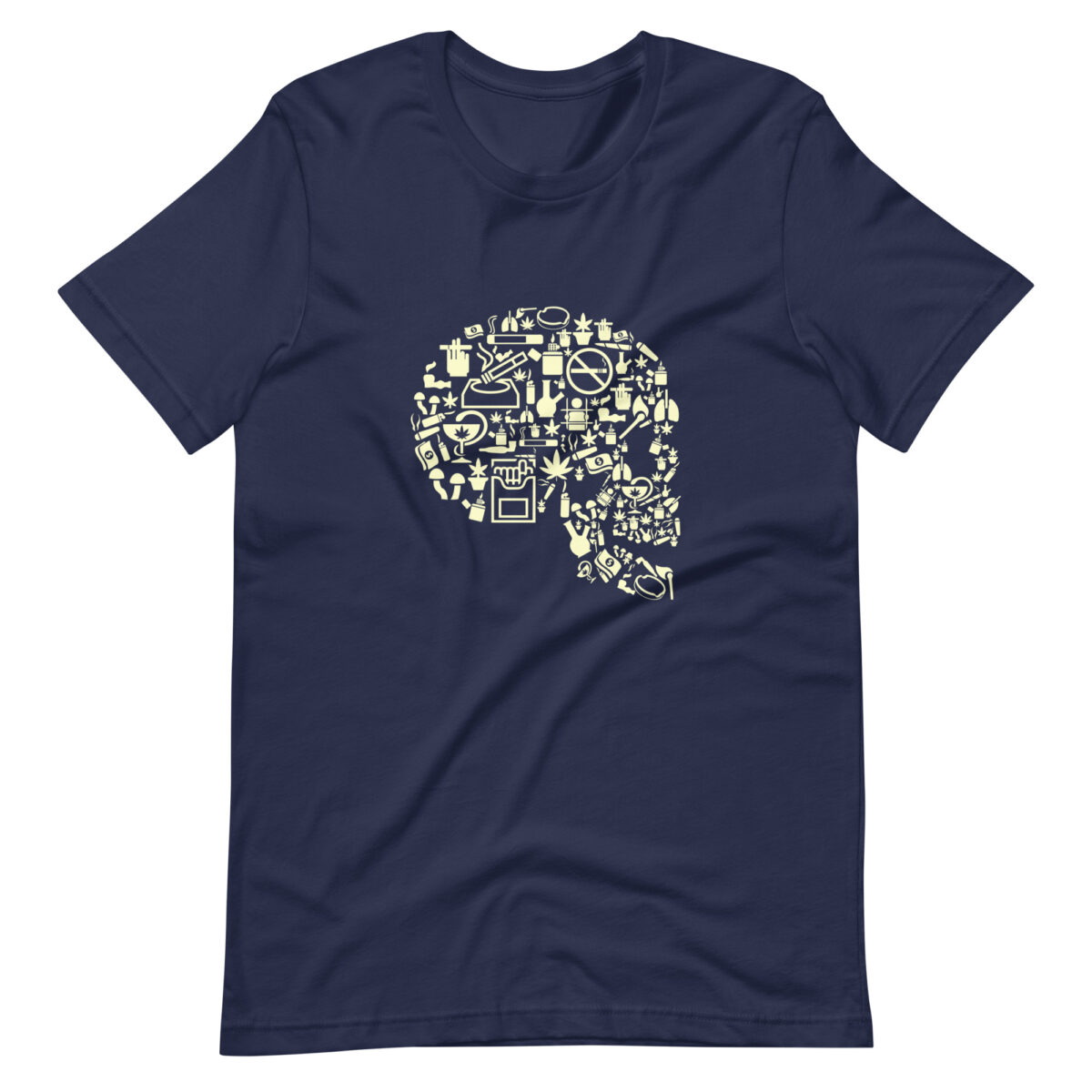 unisex staple t shirt navy front 63e530fb83098