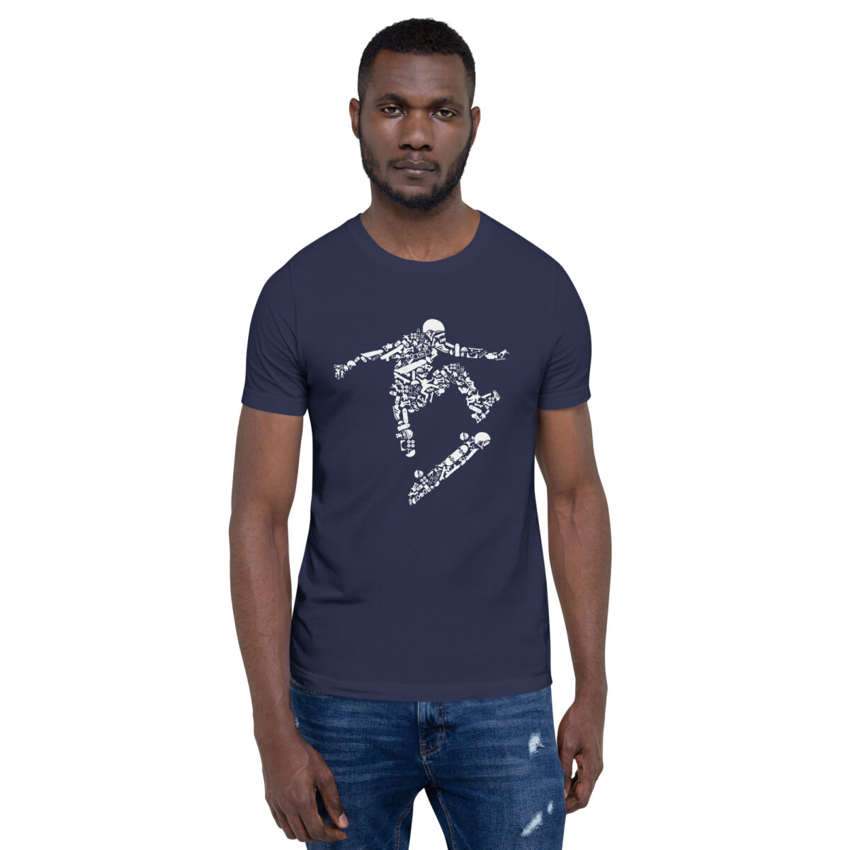 unisex staple t shirt navy front 63e5f3b3b02e6