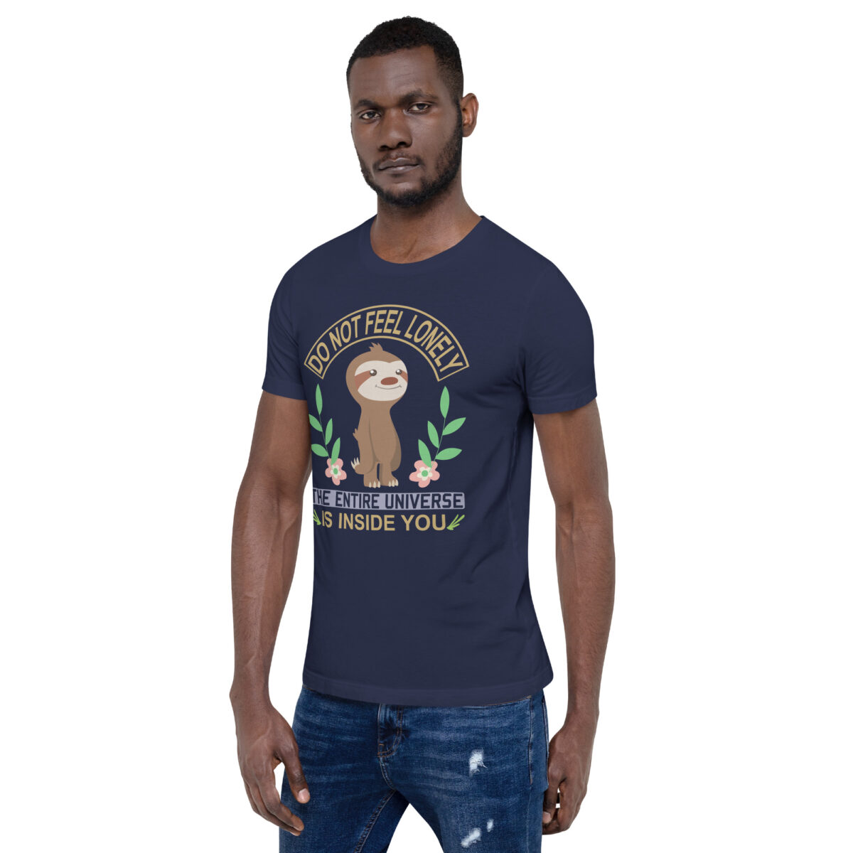 unisex staple t shirt navy left front 63e6528504e72