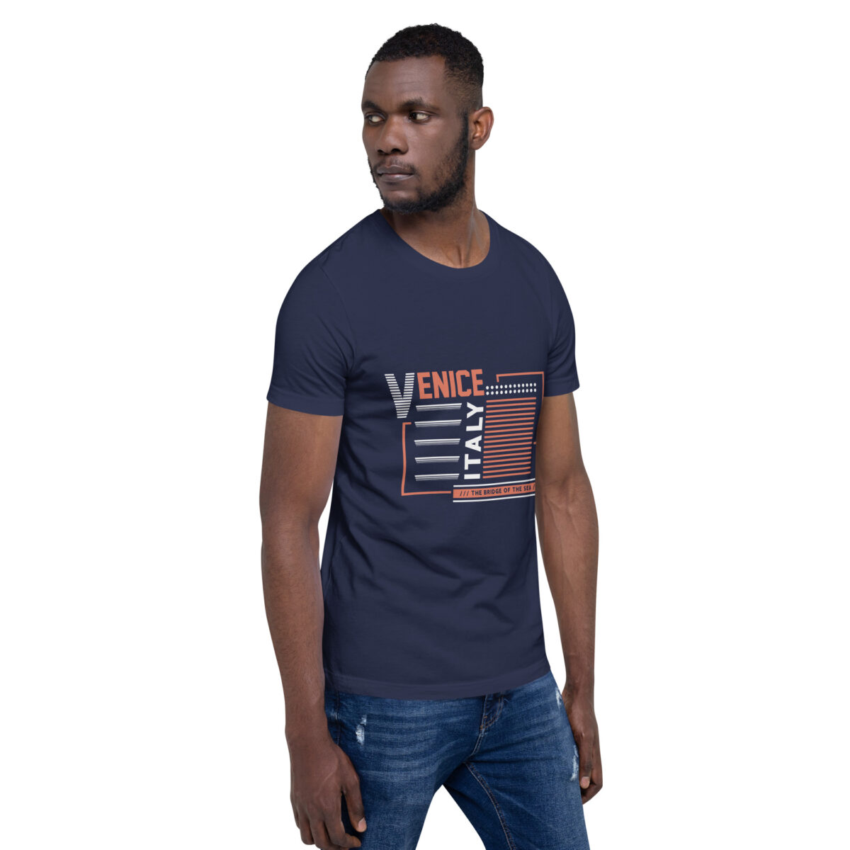 unisex staple t shirt navy right front 63e4d4e3dfa9e