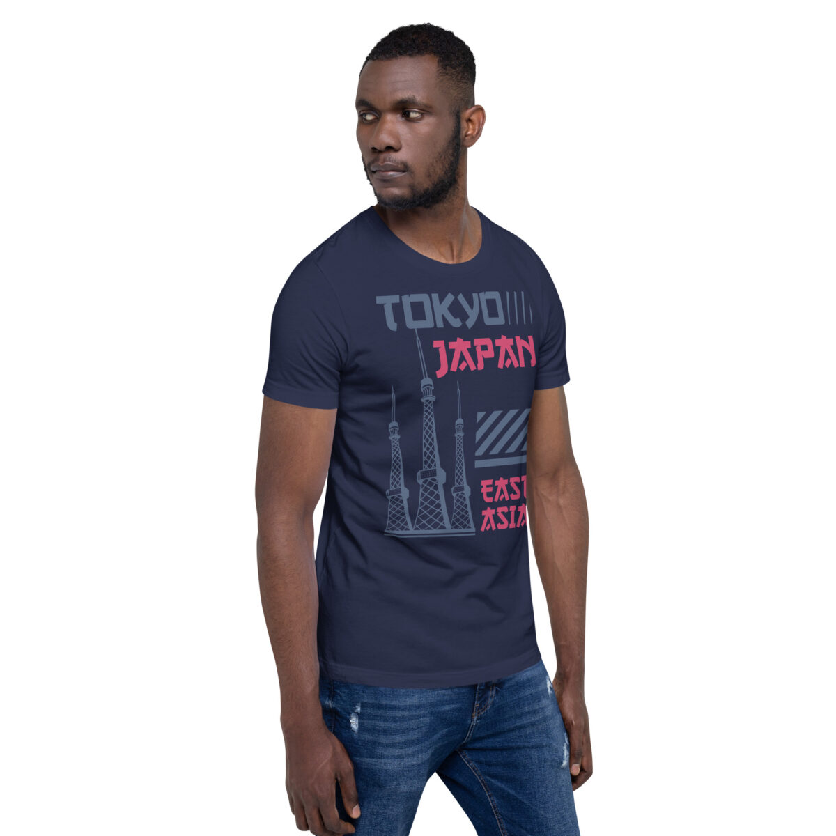 unisex staple t shirt navy right front 63e4d91514619