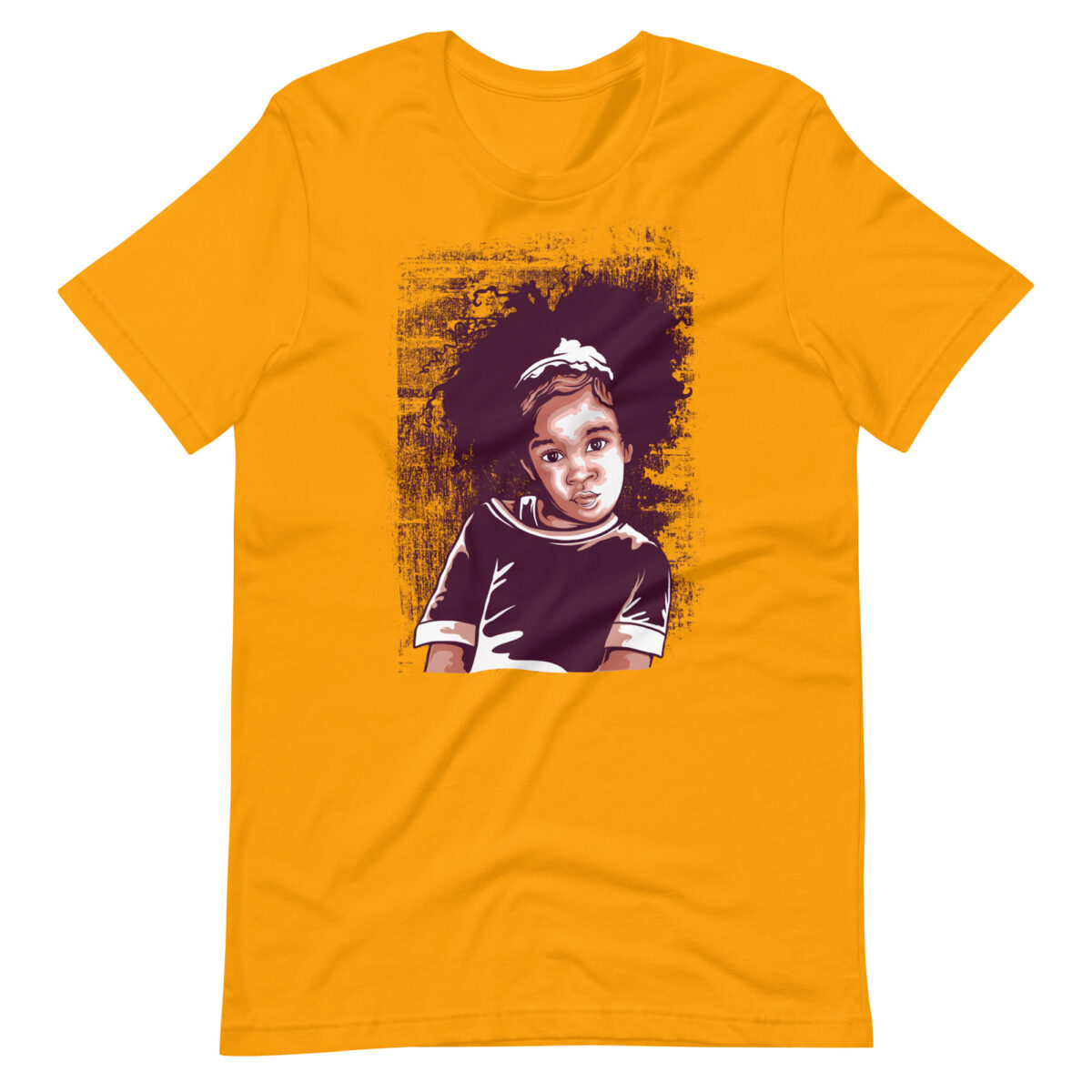 unisex staple t shirt gold front 6422c593702eb