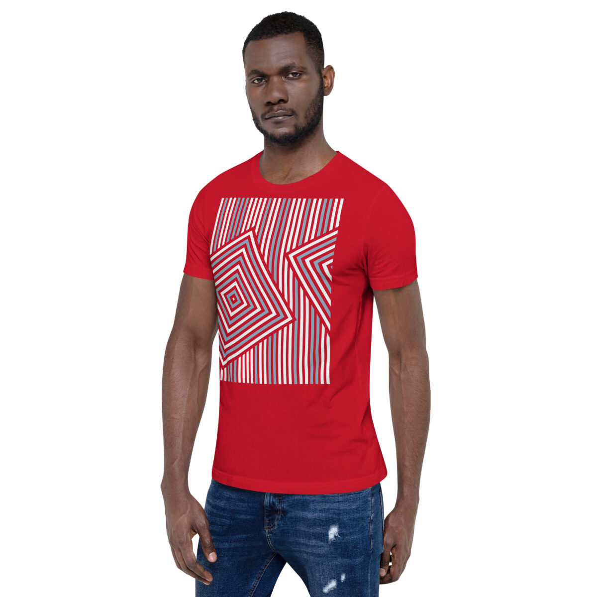 unisex staple t shirt red left front 641b2c4f846af