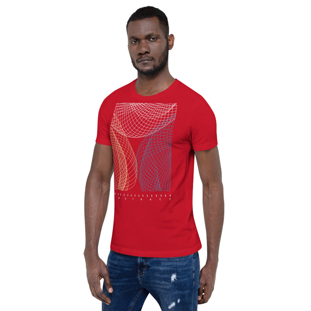 unisex staple t shirt red left front 641b2fbd72c5f