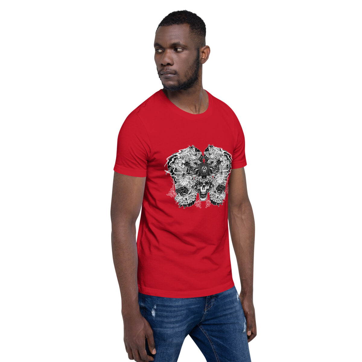 unisex staple t shirt red right front 6422b812aa99d