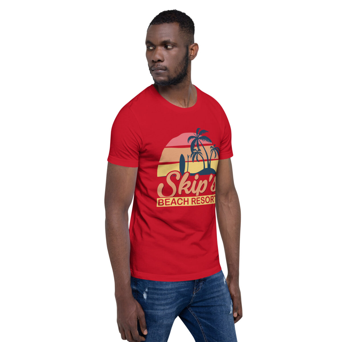 unisex staple t shirt red right front 642719e90c047