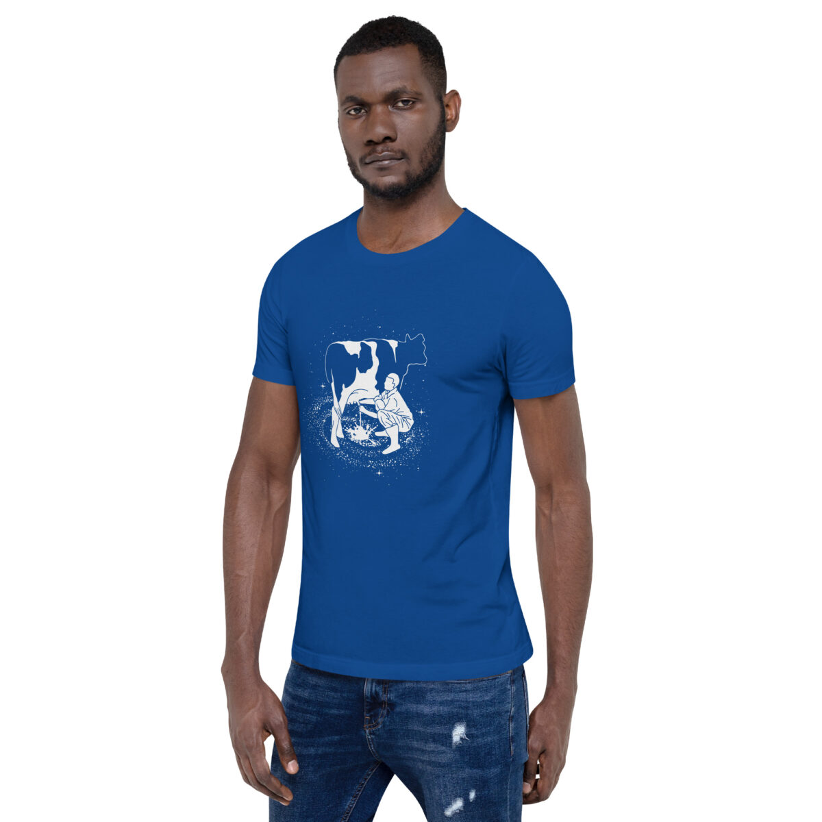 unisex staple t shirt true royal left front 641460e167cbe