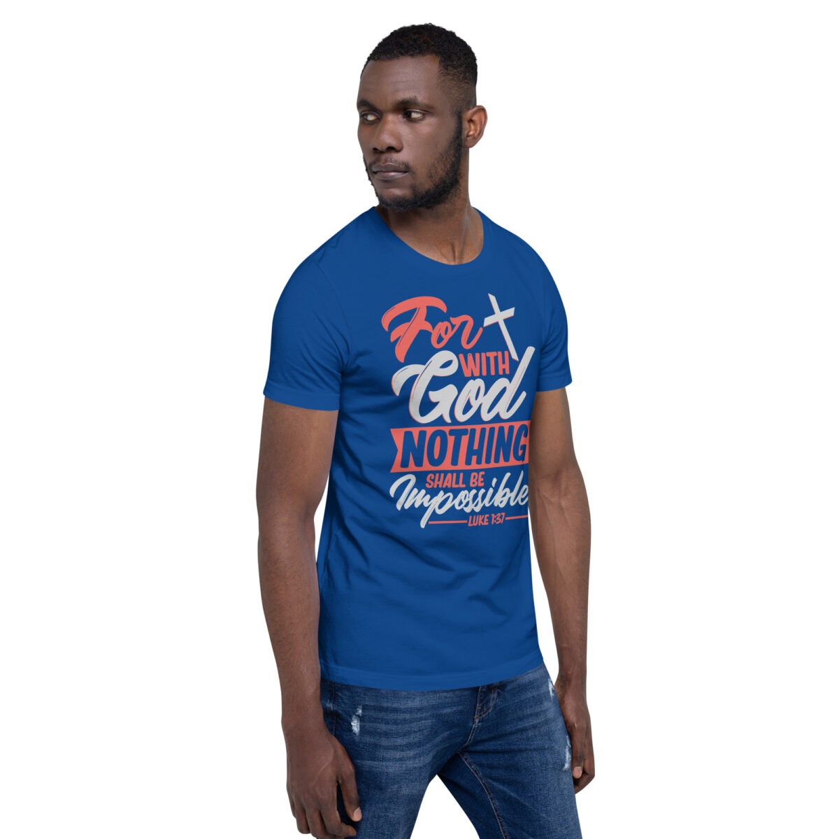 unisex staple t shirt true royal right front 6426d141b0220