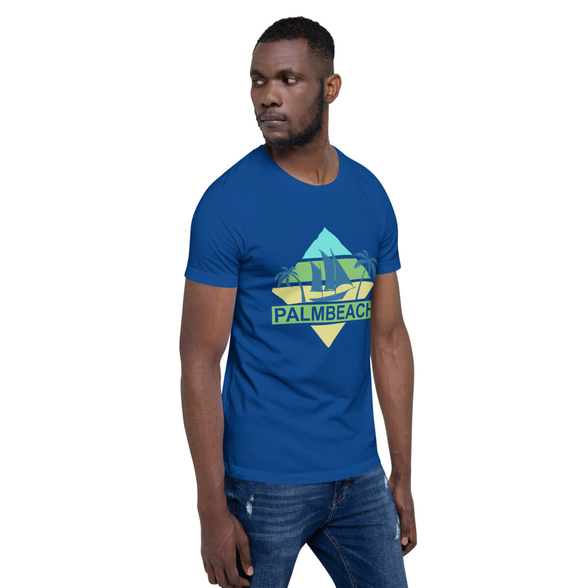 unisex staple t shirt true royal right front 64271bbaceeee