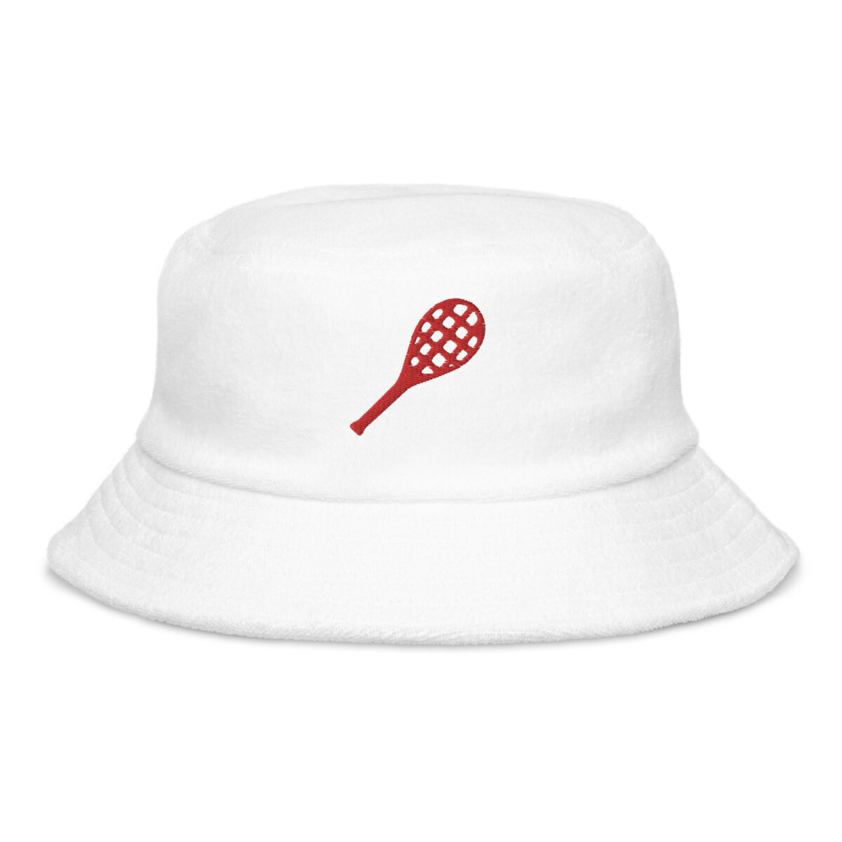 unstructured terry cloth bucket hat white front 6412257e9870f