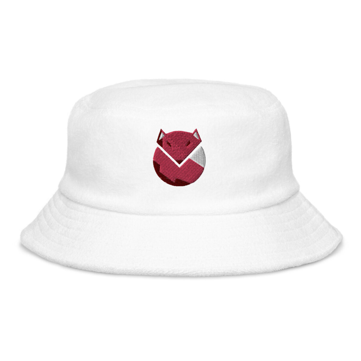 unstructured terry cloth bucket hat white front 6413a52357b92