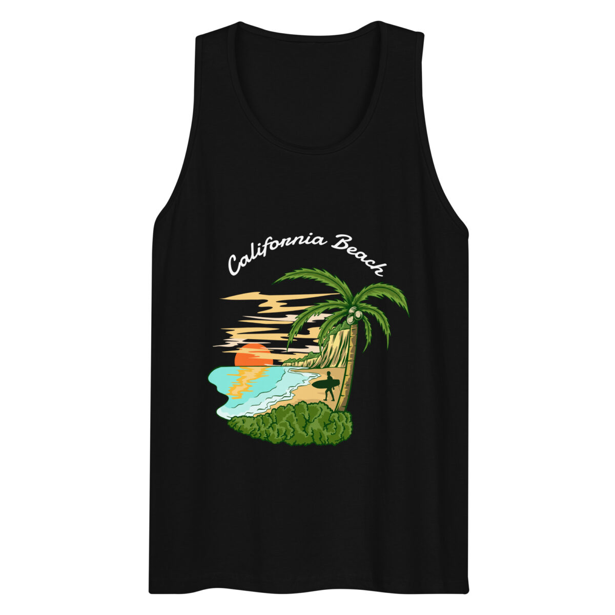 mens premium tank top black front 644001235e4ae