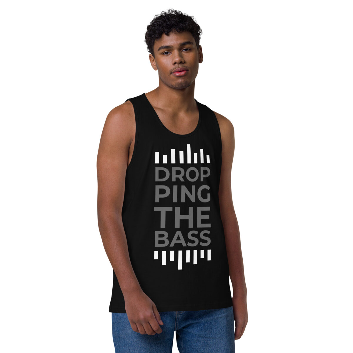 mens premium tank top black front 64411b77c6252