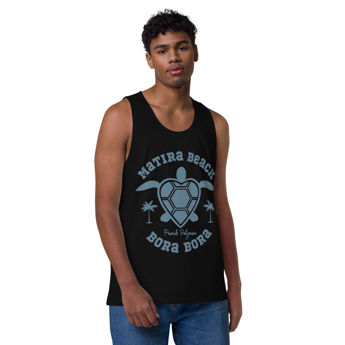 mens premium tank top black front 644aa0220503a