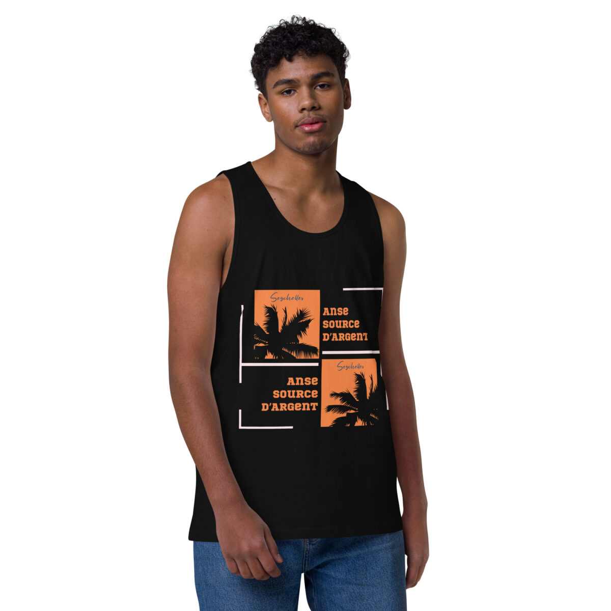 mens premium tank top black front 644ab5606a709