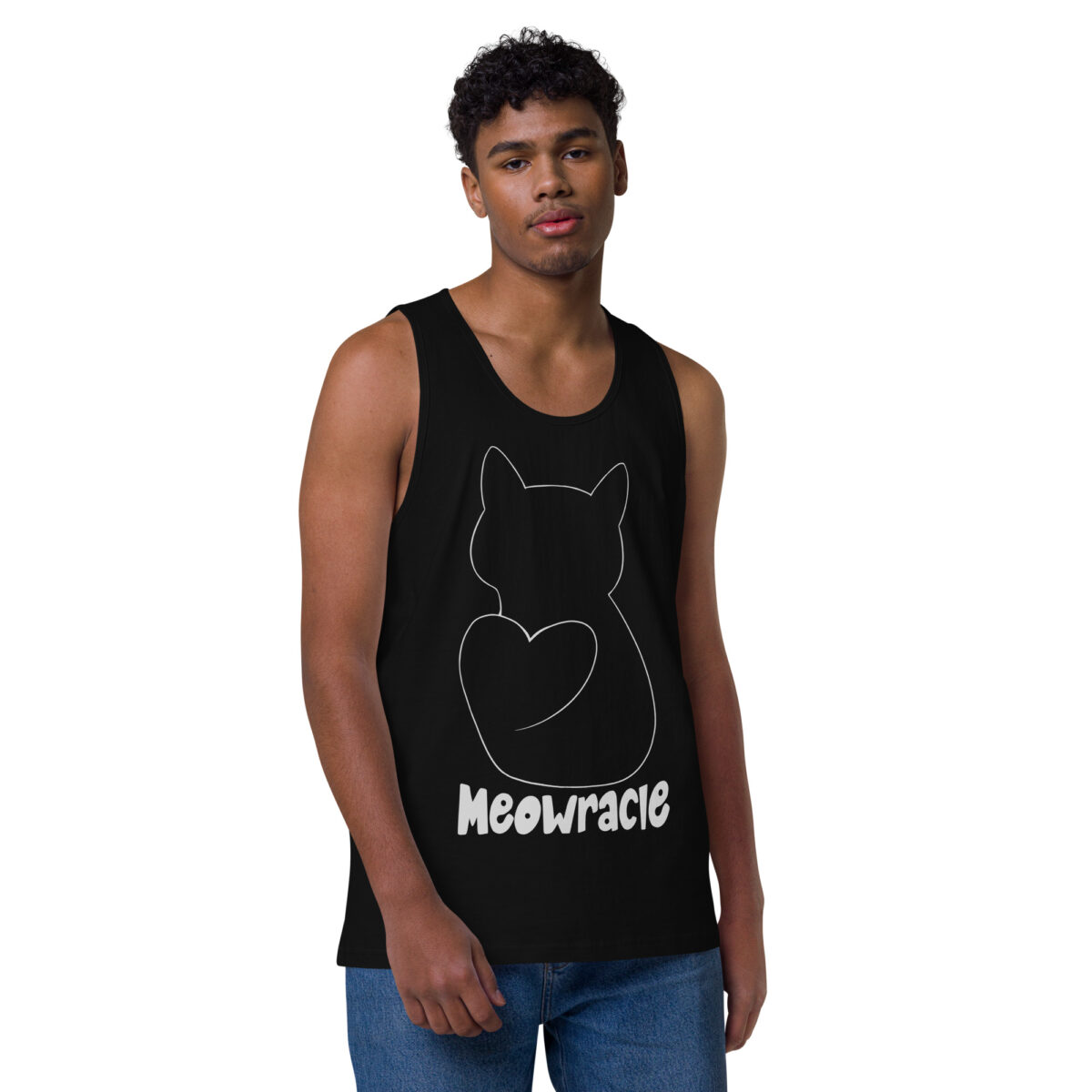 mens premium tank top black front 644bacc565ac7