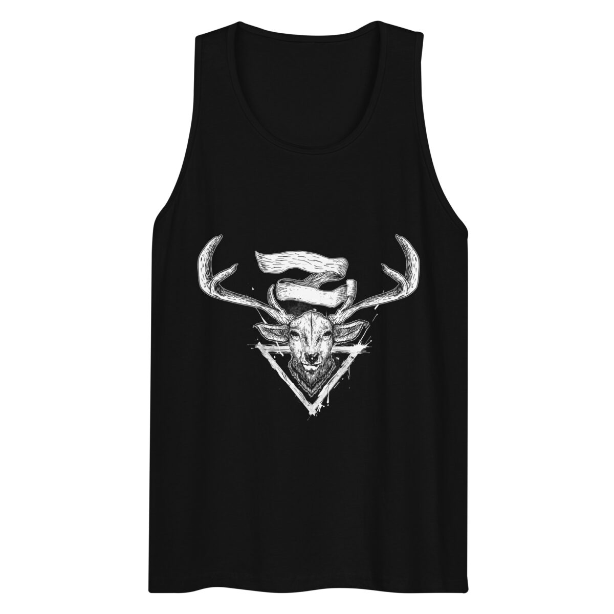 mens premium tank top black front 644bf8c96e731