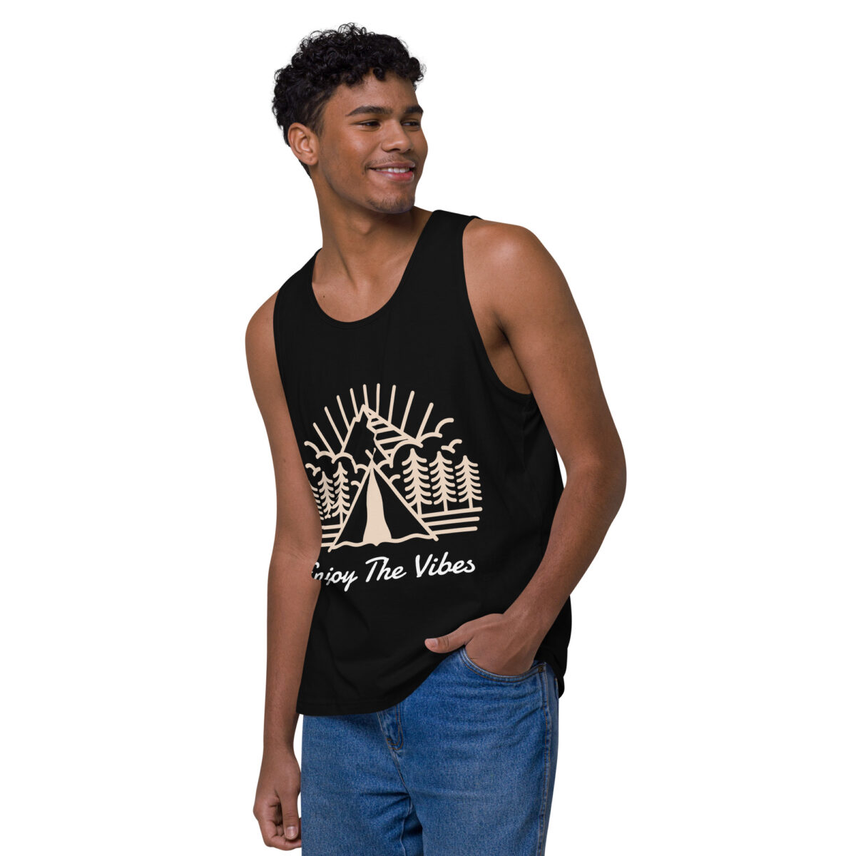 mens premium tank top black left front 644ba1a3a0f6d