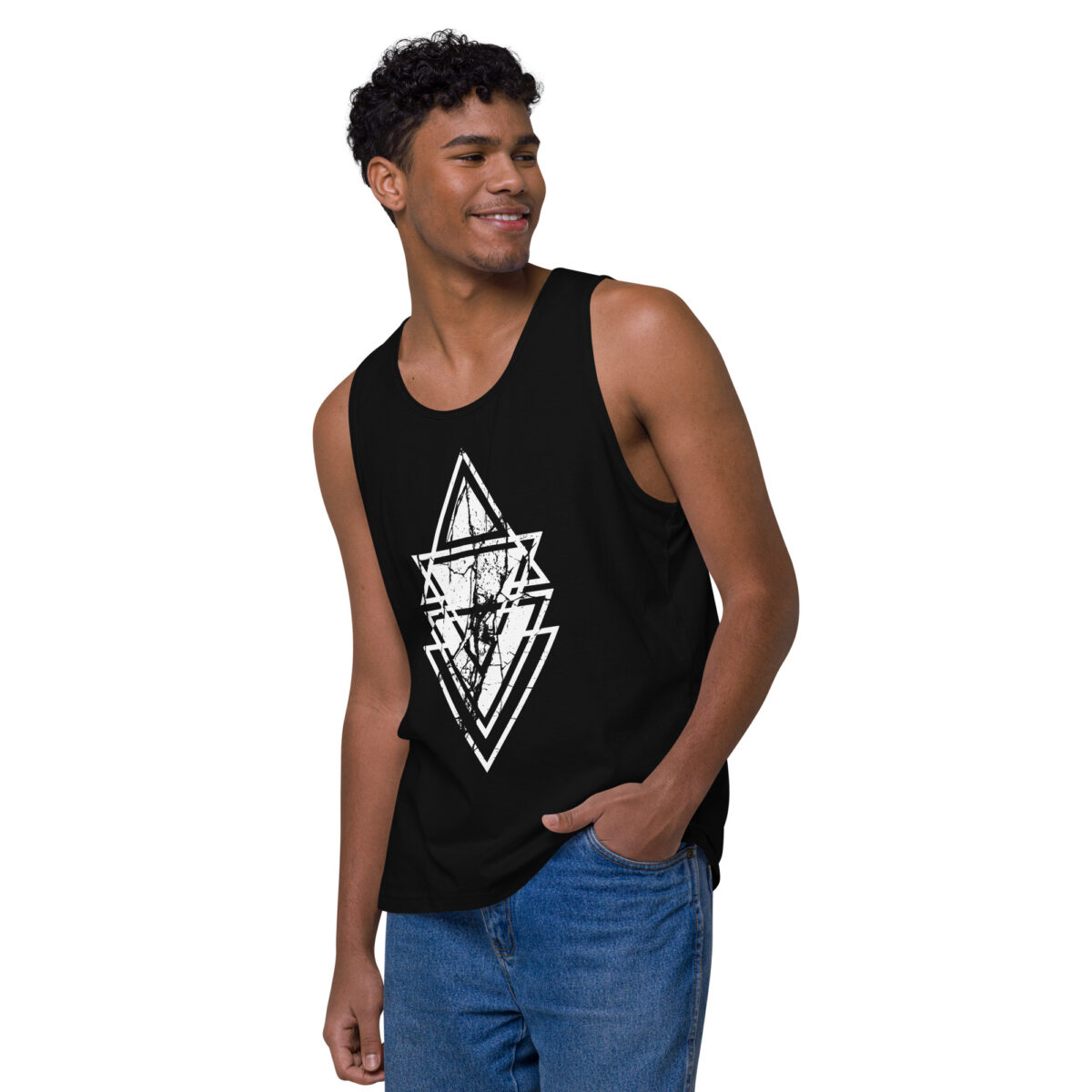 mens premium tank top black left front 644bf85a9daa1