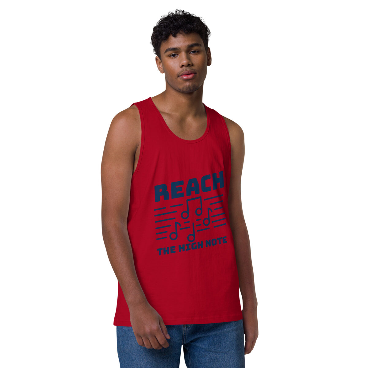 mens premium tank top red front 6440fd522f195