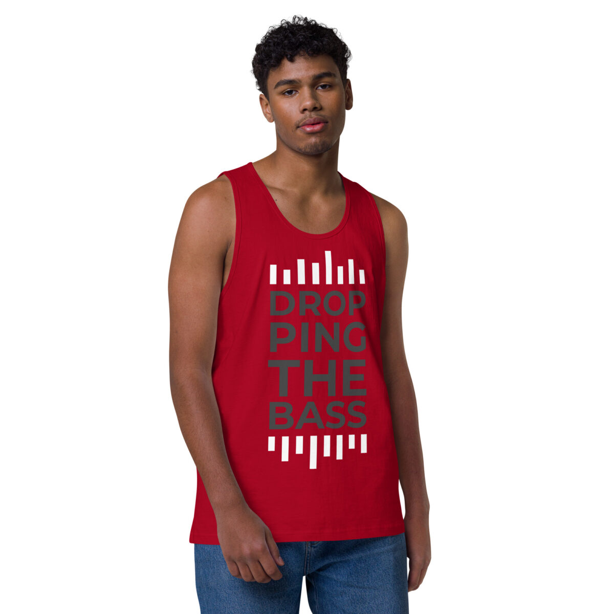 mens premium tank top red front 64411b77c62ff