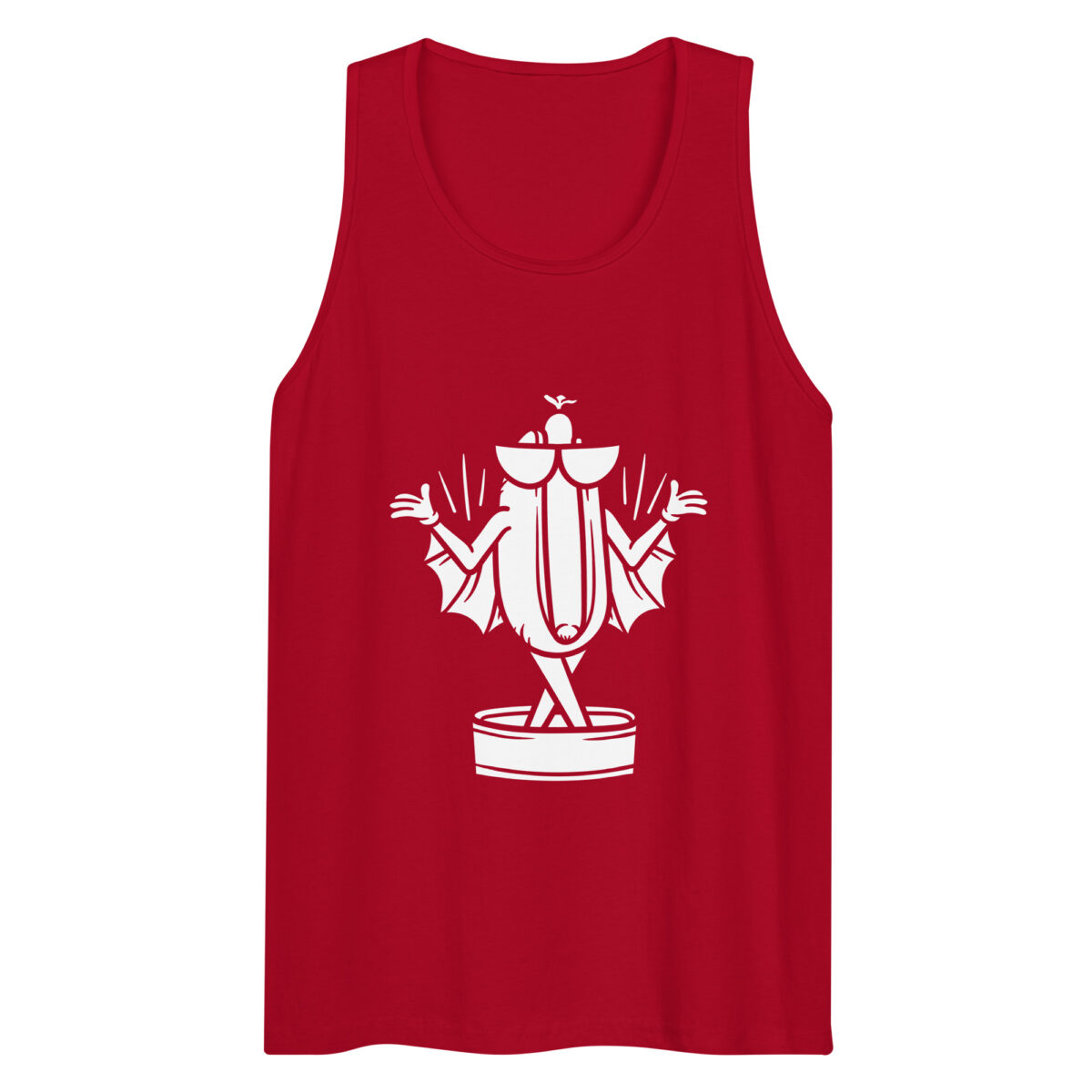 mens premium tank top red front 6447ae8a5bebf