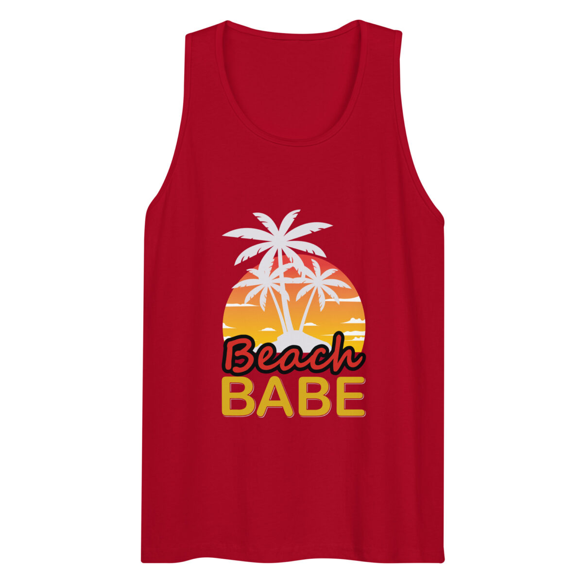 mens premium tank top red front 6447b8b324c60