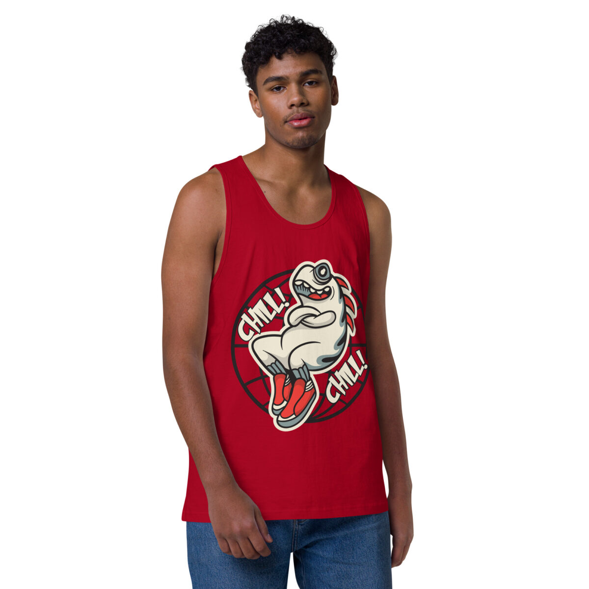 mens premium tank top red front 644a66cce8165