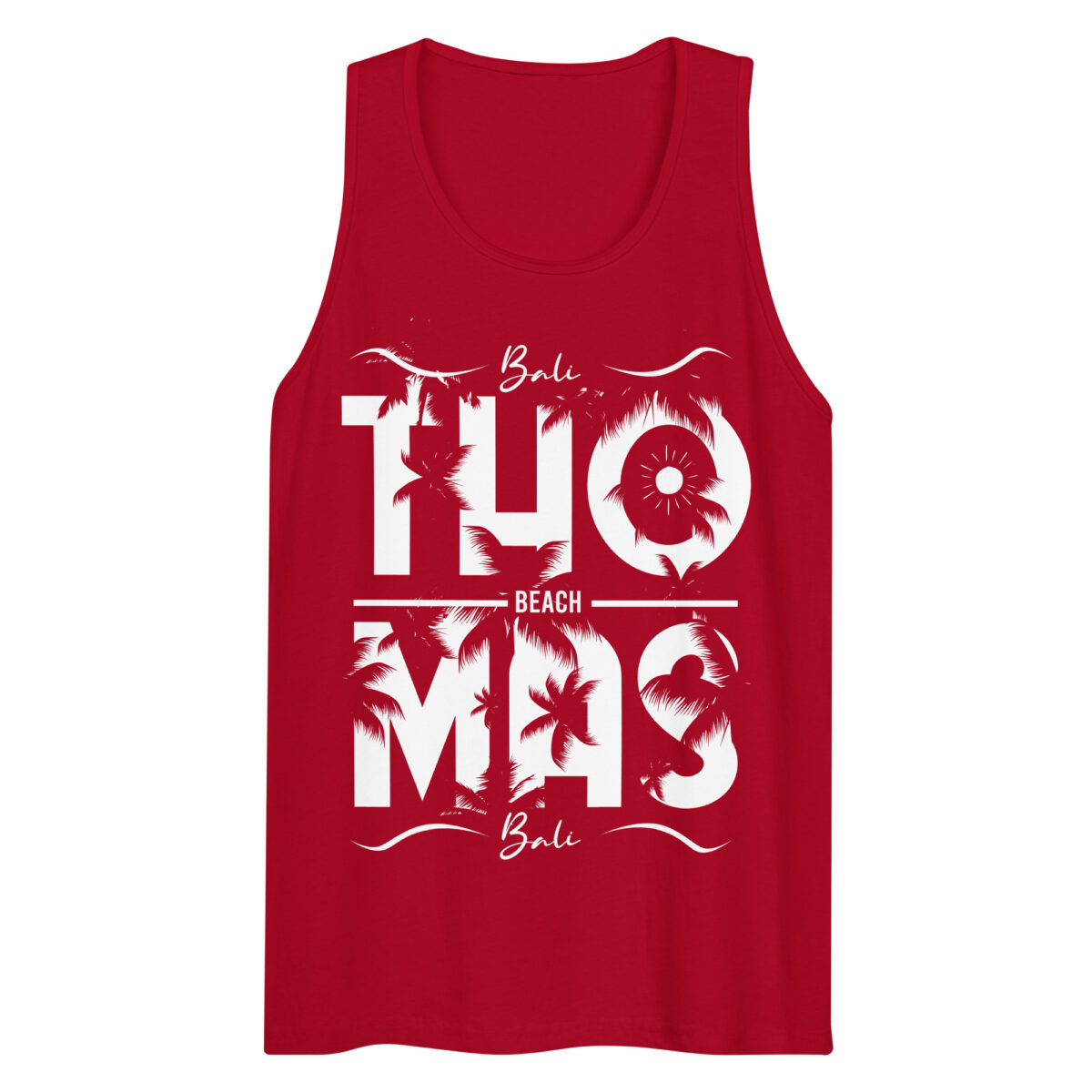 mens premium tank top red front 644a7d4703b8a