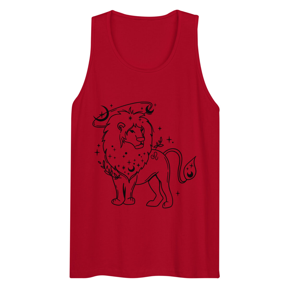 mens premium tank top red front 644b92a1afdee