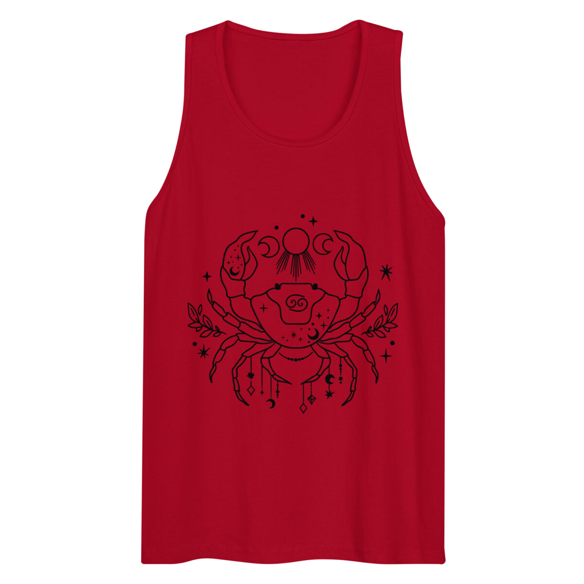 mens premium tank top red front 644b94f182c60