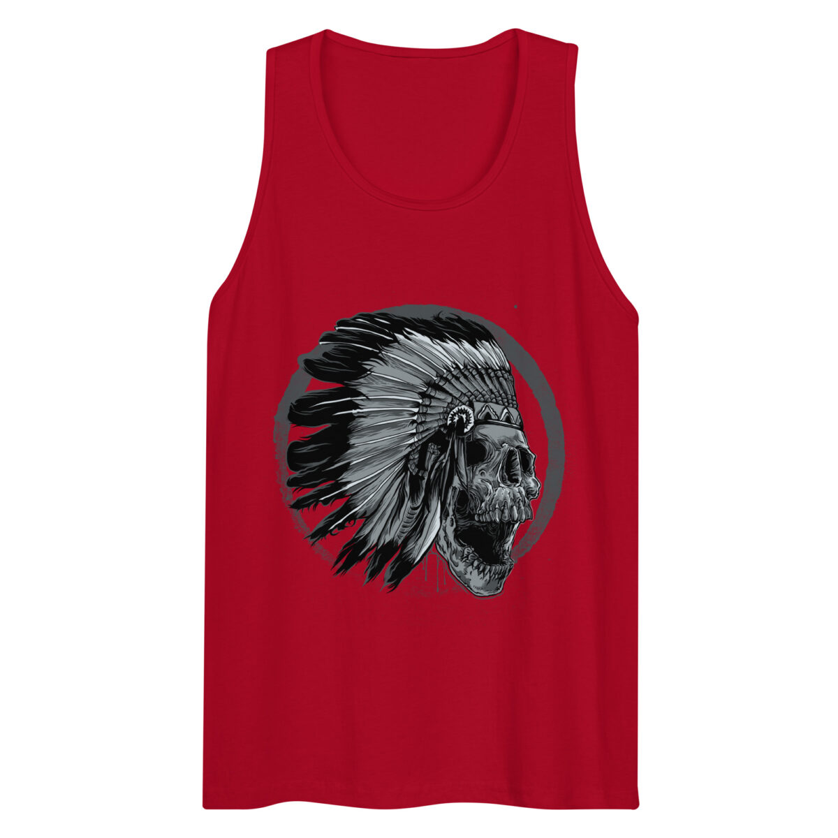 mens premium tank top red front 644bded259597