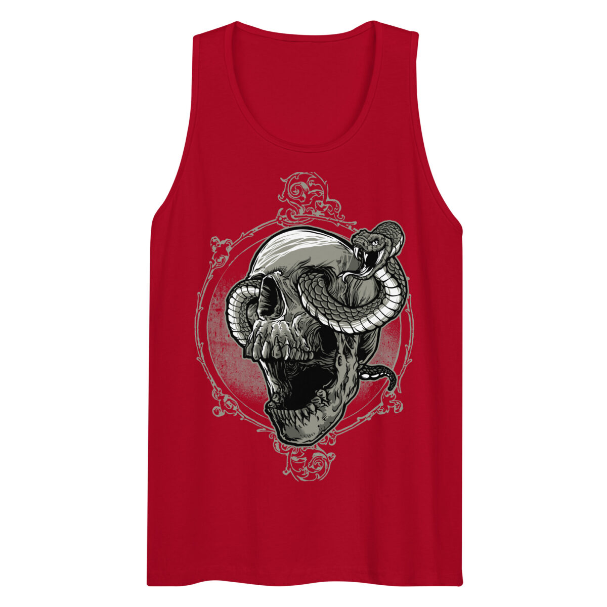 mens premium tank top red front 644bdfe7d4d97