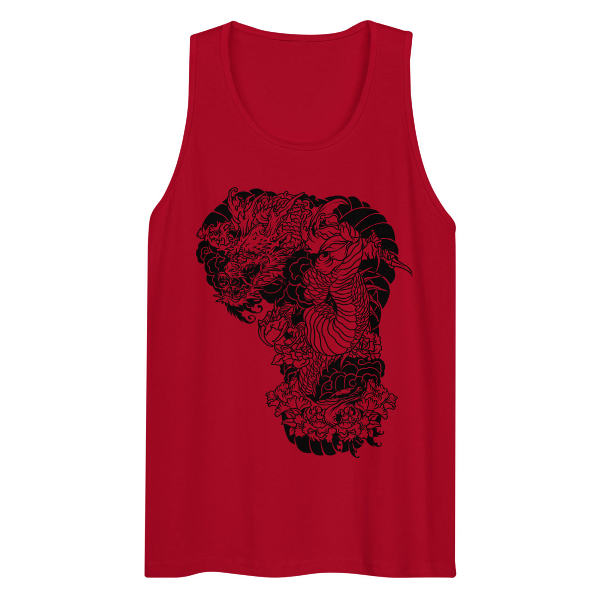 mens premium tank top red front 644bea8c0eae4