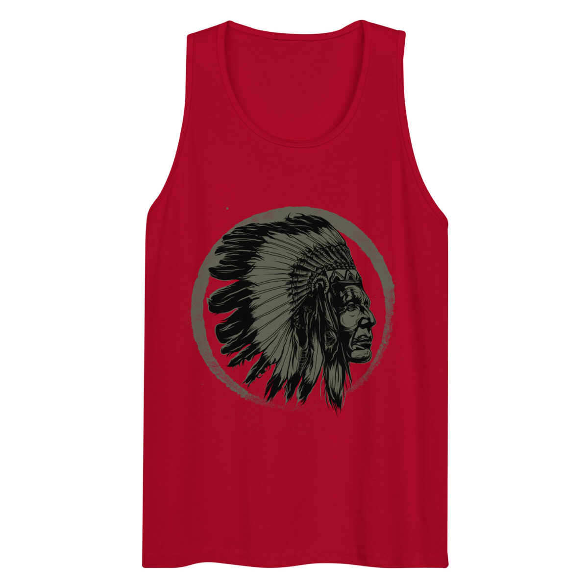 mens premium tank top red front 644bebbc7feb5