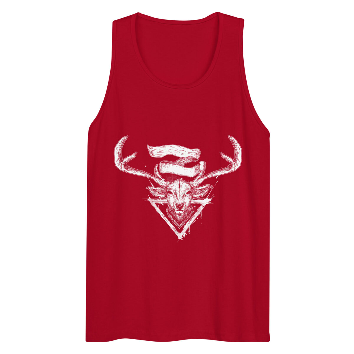 mens premium tank top red front 644bf8c96cbde