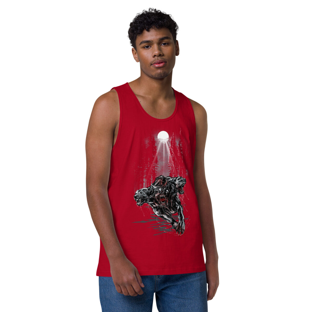 mens premium tank top red front 644bf9c7d156d